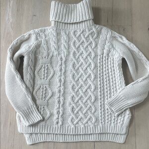 Anthropologie 525 America Chunky 100% Cotton Fisherman’s Sweater